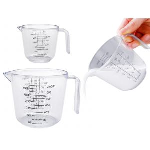 Ensemble De 3 Tasses &Agrave; Mesurer En Plastique Transparent De 150 Ml, 300 Ml Et 600 Ml - Neuf