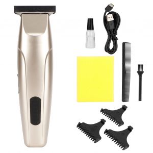 Hjlian Tondeuse A Cheveux Electrique A 2 Niveaux De Reglage, Chargement Usb, Avec Affichage Led De La Batterie - Neuf