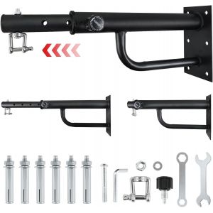 Support De Sac De Frappe, Longueur R&eacute;glable, Support Mural Robuste Pour Sac De Boxe, Support Pour Sac De Frappe Int&eacute;rieur Et Ext&eacute;rieur, Boxe, Sport, Salle De Sport &Agrave; Domicile, 44-64 Cm, Capacit&eacute; De - Neuf