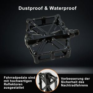 Subzonal-P&eacute;dales De V&eacute;lo 9/16"" En Aluminium - P&eacute;dales De V&eacute;lo Avec Roulements &Eacute;tanches - P&eacute;dales Larges Antid&eacute;rapantes &Agrave; Plateforme Pour V&eacute;los &Eacute;lectriques, Vtt, V&eacute;los De Route, P&eacute;dales De Trekking - Neuf