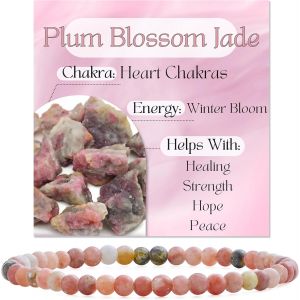 Bracelet En Cristal Pour Femmes 4mm Perles Pierre Semi-Pr&eacute;cieuse Naturelle &Eacute;lastique Extensible Bijou Cadeau Yoga - Neuf