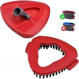 YEMAESRE-Base Rotative De Rechange Pour Balai Turbo Mop Compatible Avec Vileda, Recharge Spin Remplacement Tête Base Triangulaire Pour Turbo Smart Spin Vadrouille Head Accessoire - Neuf