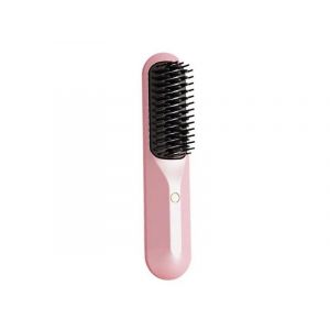 Brosse Lissante Sans Fil &Agrave; Ions N&eacute;gatifs - Rose - Neuf