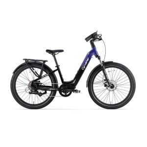 V&eacute;lo De Ville &Eacute;lectrique Cyrusher Grace, 48 V, 250 W, 15 Ah, Double Capteur, Violet - Neuf
