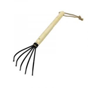 Balai à gazon, mini outil de creusement portable, râteau à gazon en acier pour outil de transplantation de jardin - Neuf