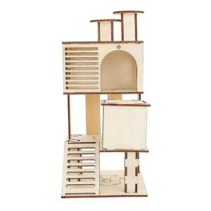 Maisonnette Pour Chinchillas Avec Rebords ¿ Aire De Jeux En Bois Durable Pour Hamsters Et Petits Animaux - Neuf
