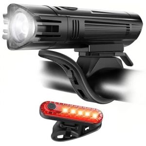 Usb Rechargeable Ensemble De Lumière De Vélo, Imperméable À L'eau Avant Et À L'arrière Des Phares - Neuf