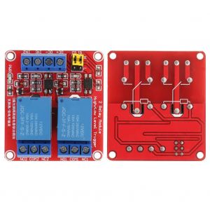 Module relais 2 canaux avec isolation par optocoupleur, module de declenchement de niveau haut et bas (12 V) - Neuf