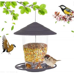 Mangeoire À Oiseaux Suspendue Lanterne - Station Alimentation Avec Toit - Jardin Extérieur - Neuf