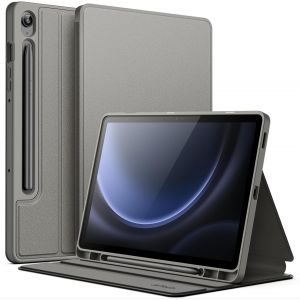 Coque Pour Samsung Galaxy Tab S10 Lite / S10 Fe / S9 Fe 10,9 Pouces Avec S Pen Porte-Stylet, Fine Folio Support Protecteur Tablette Housse &Eacute;tui, Multi-Angle Affichage (Anthracite) - Neuf