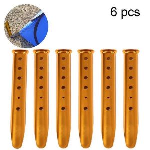 Piquets De Tente L&eacute;gers En Aluminium &iquest; Lot De 6 Piquets En U Pour Le Sable, La Neige Et Les Sols Meubles &iquest; Prise En Main S&ucirc;re Et Transport Facile Pour Le Camping - Neuf