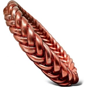 Kalsw-Bracelet Tressé Femme-Jonc Bouddhiste-Rose Brillant Foncé-26 - Neuf