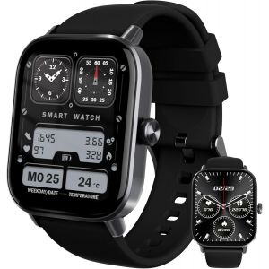 Montre Connect&eacute;e Homme Femme: Smartwatch Bluetooth, Montre Homme IP68 Montre Connect&eacute;e Sport, Connecte 20+ Mode, Podom&egrave;tre,Cycle Menstruel,Fr&eacute;quence Cardiaque,Spo2, &Eacute;tanche Android iOS, Noir - Neuf