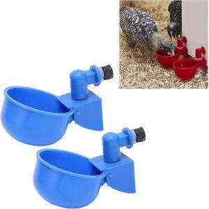 Pack Gobelet À Eau Automatique Pour Poulet, Kit D¿Abreuvoir Pour Volaille En Plastique Pp, Antirouille, Installation Simple, Utilisation De L¿Abreuvoir De Remplissage Pour Les Fermes D¿Élevage - Neuf