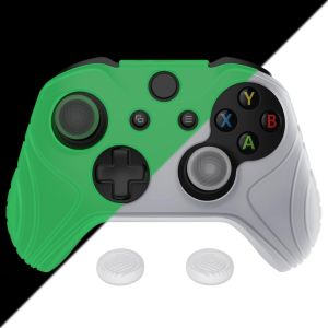 Coque Manette Pour Xbox One X S Housse Protection Avec Capuchon Joystick Pour Xbox One Accessoires Controller Cover Skin Antidérapante-Vert Phosphorescent,Édition Samouraï - Neuf