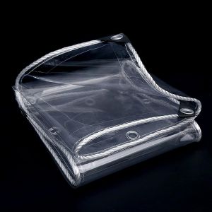 Bâches,Bâche Transparente,Bâche En Pvc Imperméable,Bâche Robuste,0,35 Mm,Résistant À La Déchirure,Bâche Serre De Jardin Avec ?illet,1x0.5m/3.3x1.6ft - Neuf
