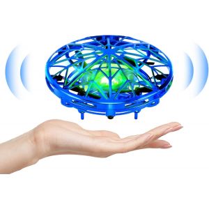 Checarzhn--No1-Ufo Mini Drone Pour Enfants Jouet Main Capteur Quadcopter Infrarouge Induction Volant Cadeaux Pour Garçons Filles Intérieur Extérieur Avions Pour Débutants, Contrôle Gestuel, Bleu-Kizmyee - Neuf