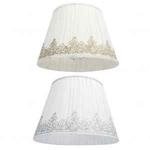 Hjlian Lot De 2 Abat-Jours Modernes Avec Dentelle En Tissu, Accessoire De Lampe Pour Salon Et Chambre A Coucher - Neuf