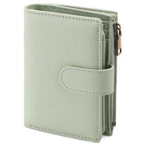 Cuir RFID Blocage Bifold Wallet pour les Femmes - Compact &agrave; fermeture &agrave; Glissi&egrave;re Poche Titulaire de la Carte avec l'ID de la Fen&ecirc;tre, Plusieurs Couleurs Disponibles - Neuf