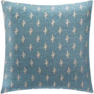 Housse De Coussin En Chenille Motif Cactus - Neuf