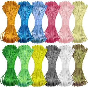 Kalanka-Fil Nylon Pour Bracelet Et Bijoux Corde Nylon Souple Et Robuste Lot De 12 Couleurs Variées 252 Yard 1,5mm Cordon Bracelet Collier Pour Pendentif Fil Pour Bracelet Perle Et Fils Bracelet - Neuf