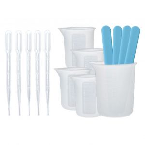 Xyong Outil De Melange De Colle, Tasse A Mesurer En Silicone, Tiges D'agitation, Repose-Doigts, Bricolage, Resine, Artisanat, Outils De Moulage - Neuf
