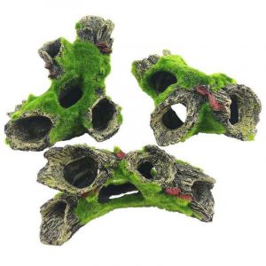 3 Pièces De Décoration D'aquarium, Aquarium De La Décoration, De La Résine Aquarium Accessoire, De La Résine De La Grotte, Petite Décoration D'aquarium, Aquarium En Plastique De Dés - Neuf