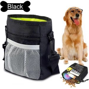 Sac De Nourriture Pour Chiens,Sacs De Nourriture Pour Chiens De Qualité Supérieure,Sac De Friandises Pratique Avec Distribution De Sacs À Déchets De Chien Intégrée - Neuf
