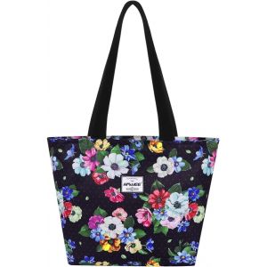 ERSHI-Mode Femme Sac à Bandoulière avec Zip Grande Capacité Sac D'épaule Imperméable Léger Sac Fourre-Tout Loisir Sac à Provisions[5 - Neuf
