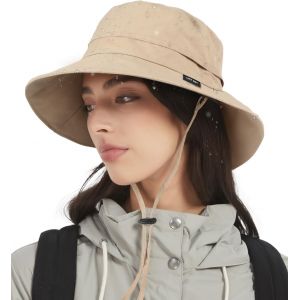 Femme Bob Chapeau De Pluie Imperméable,Chapeau Souple De Soleil Anti-Uv Upf50+,D'été Pliable Pour Homme Randonnée,Voyage.[Z71] - Neuf