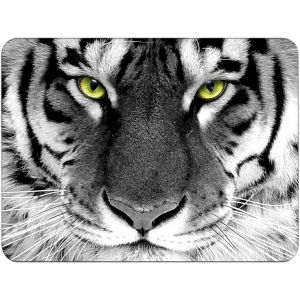 KAL-Tapis De Souris L 36 X 25 Cm, Mouse Pad, Motif Tigre, Tapis De Souris En Tissu, Antidérapant, Silencieux, Le Jeu Vidéo, Bureau, Home Office, Lavable, Enroulable, Découpé Au Laser - Neuf