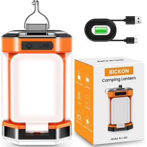 Eryi-Lampe Camping , 4000mah Portable Pliable,25h D'autonomie,5 Modes 60 Led Super Brillant, 15-100% Dimmable Rechargeable Lanterne Tente Pour Camping/Pêche/Coupure De Courant/Urgences - Neuf