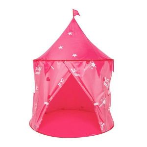 Tente De Château Rose Enchanteresse Pour Enfants - Maison De Jeu Portable Pour Les Aventures Intérieures Et Extérieures, Installation Facile Et Conception Légère ! - Neuf