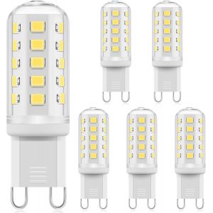 Kalanka-Ampoule Led G9 &iquest;&iquest; Intensit&iquest;&iquest; Variable, 3w Blanc Froid 6000k, &iquest;&iquest;Quivalent &iquest;&iquest; Une Ampoule Halog&iquest;&iquest;Ne G9 De 40 W, Ampoule Led &iquest;&iquest; &iquest;&iquest;Conomie D'&iquest;&iquest;Nergie, Sans Scintillement, Pour &iquest;&iquest;Clairage Domestique, 6 Pi&iquest;&iquest; - Neuf