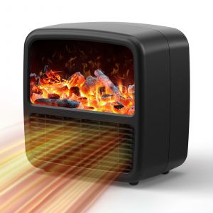 HJLIAN Chauffage electrique soufflant avec poignee, chauffage de bureau d'hiver pour la protection contre la surchauffe du bureau et de la maison - Neuf