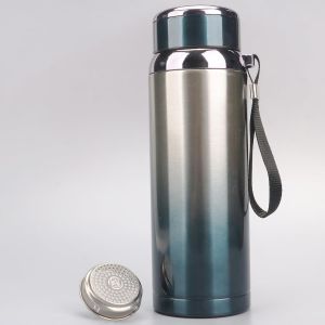 Gourde Isotherme En Acier 316 Sus Aubini Gourde De Sport 700 Ml Avec Filtre Bouteille Thermique Enfants Gourde De Gym Pour Eau Gym Thermos Café Gourde Enfant Bleu - Neuf