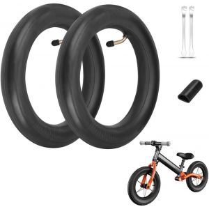 Yemaesre-Chambreà Air 12 1/2"" X 2 1/4"", Chambre À Air 12.5x2.25, Chambres À Air Renforcée 12 Pouces Valve 45°, Compatibles Avec Poussette, Draisienne, Mini-Vélos, Scooter Électriques - Neuf