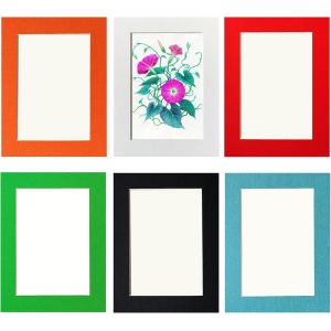 Carr&eacute; Cadre Photo 10 x 10 cm,Lot de 12 Cadre pour Collage Photos D&eacute;coration Mural,Cadres en Carton,Livr&eacute; Avec un Film Plastique Transparent,Multicolore,Installation Autocollante,Aans Clous N&eacute;cessaires - Neuf