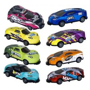 5-16PCS Children Stunt Toy Car Alloy Pull Back Car Ejection Jumping Stunt Car 360 Flip Dump Car Toy Children Birthday Gift-8 pièces aléatoires - Neuf