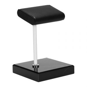 Socle De Montre En Marbre Noir Support De Montre En M&eacute;tal Ceinture De Montre - Neuf
