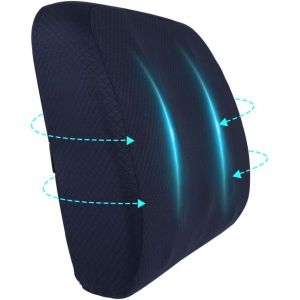 Coussin Lombaire Bureau,Coussin De Soutien Lombaire Ergonomique,Coussin M&eacute;moire De Forme Pour Bureau Chaise Fauteuil Roulant Si&egrave;ge D'auto - Neuf