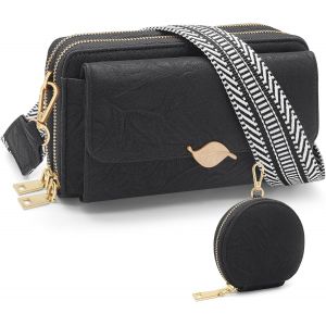 Petit Sac Bandouli&egrave;re Femme En Cuir Pu Sac &Agrave; Main Bandouli&egrave;re Sac T&eacute;l&eacute;phone Portable Femme, Besace Sacoche Messenger T&eacute;l&eacute;phone Avec Large Sangle R&eacute;glable Et Amovible - Neuf