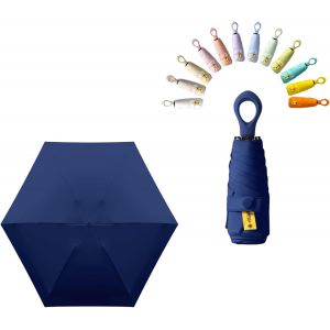 Mini Parapluie De Poche Pliant De Voyage Protection Uv Upf 50/Anti Tempete Ultra L&eacute;ger Et Femme R&eacute;sistant Aux Compact Portable Umbrella - Neuf