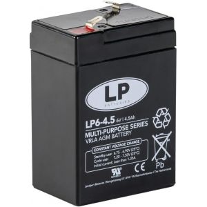 Batterie Rechargeable Landport 6 V 4,5 Ah (20 Heures/desc.) pour s&eacute;curit&eacute; - Technologie VRLA AGM/Mod&egrave;le NSA LP6-4.5 T - Neuf