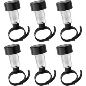 SANSH-Lampes Solaires de Bassin, Lot de 6 Lumiere Piscine RGB LED Lampe Piscine Solaire, Lampes Solaires de Piscine, Lumiere Piscine Hors Sol, pour Chemins Pelouse Terrasse Cour Piscine. - Neuf