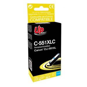 CLI551XL / CLI-551XL / 6444B001 Cartouche d'encre cyan remanufactur&eacute;e premium Canon CLI551XL / CLI-551XL / 6444B001 - Neuf