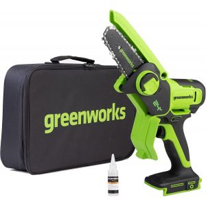 CHECARZHN--NO1-24V Mini Tronçonneuse 10Cm Tronçonneuse À Batterie Sans Fil Alimentée Par Batterie Et Chargeur, Vitesse De Chaîne De 7,8 M/S, Pour Branches D'Arbres, Cour Et U Domestique. - Neuf