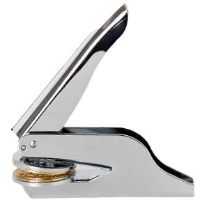 Tampon de gaufrage pour enveloppe d'invitation de mariage,sceau &agrave; pince argent&eacute; - Neuf