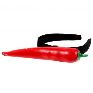 Bandeau D&eacute;coratif Pour Les F&ecirc;tes Avec Motif Piment, Pour Femmes Et Filles, Accessoire Confortable Pour Le Cosplay Et Les Anniversaires - Neuf