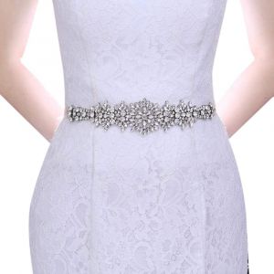 Kalanka-Ceinture De Mariage En Cristal Pour Femme - Ceinture De Mari&eacute;e Avec Strass - Neuf
